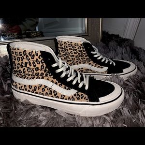 High Top Cheetah Print Vans